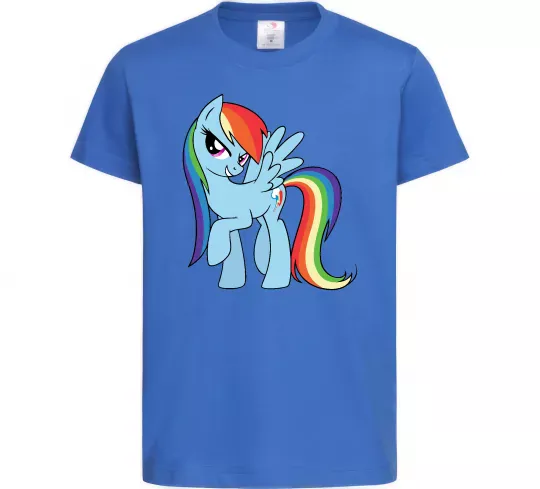 Дитяча футболка Rainbow dash Яскраво-синій фото