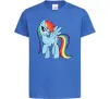 Дитяча футболка Rainbow dash Яскраво-синій фото