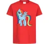 Дитяча футболка Rainbow dash Червоний фото