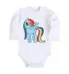 Дитячий бодік Rainbow dash Білий фото