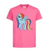 Детская футболка Rainbow dash Ярко-розовый фото