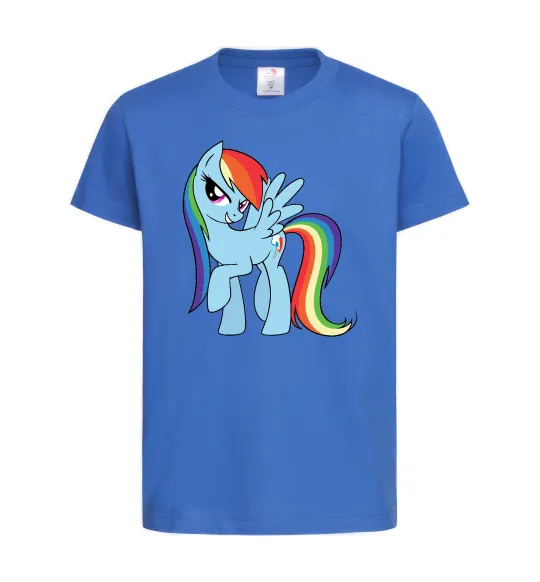 Детская футболка Rainbow dash Ярко-синий фото