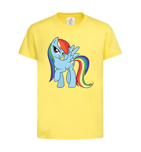 Детская футболка Rainbow dash Лимонный фото