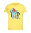 Детская футболка Rainbow dash Лимонный фото