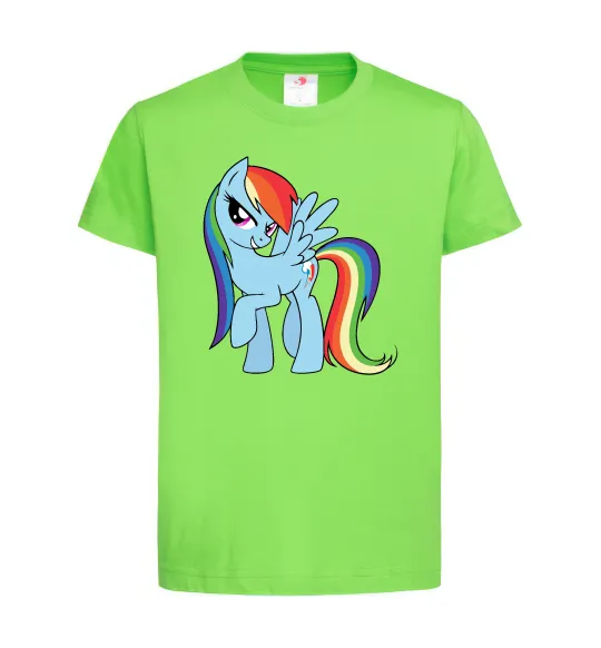 Детская футболка Rainbow dash Лаймовый фото