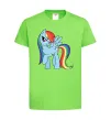 Детская футболка Rainbow dash Лаймовый фото