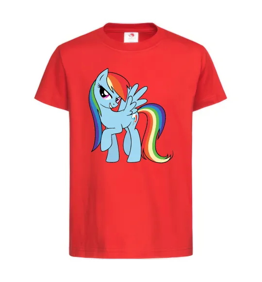 Детская футболка Rainbow dash Красный фото