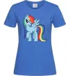 Жіноча футболка Rainbow dash Яскраво-синій фото