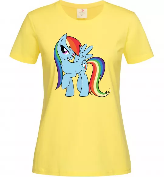 Жіноча футболка Rainbow dash Лимонний фото