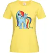 Жіноча футболка Rainbow dash Лимонний фото