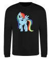Свитшот Rainbow dash Черный фото