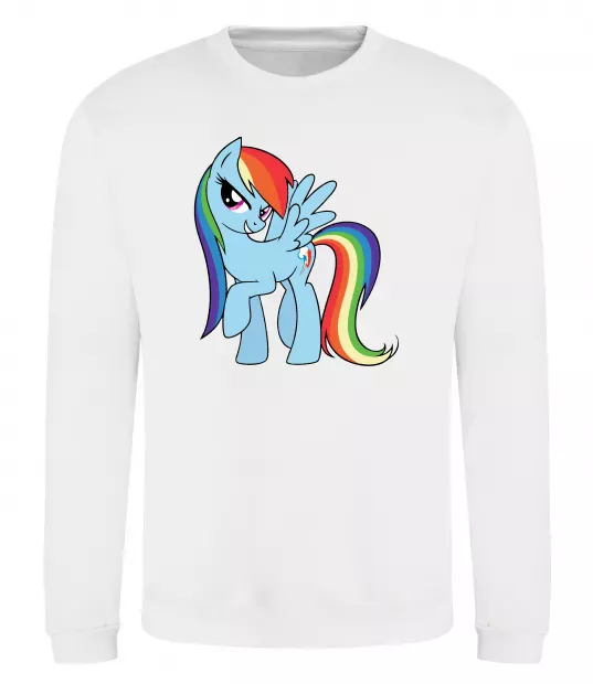 Свитшот Rainbow dash Белый фото
