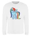Свитшот Rainbow dash Белый фото
