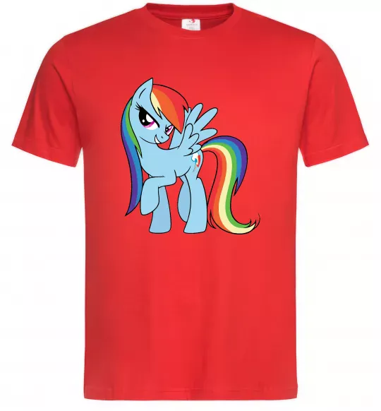 Чоловіча футболка Rainbow dash Червоний фото
