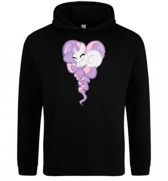 Чоловіча толстовка (худі) Pony dream heart Чорний фото