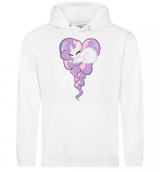 Чоловіча толстовка (худі) Pony dream heart Білий фото