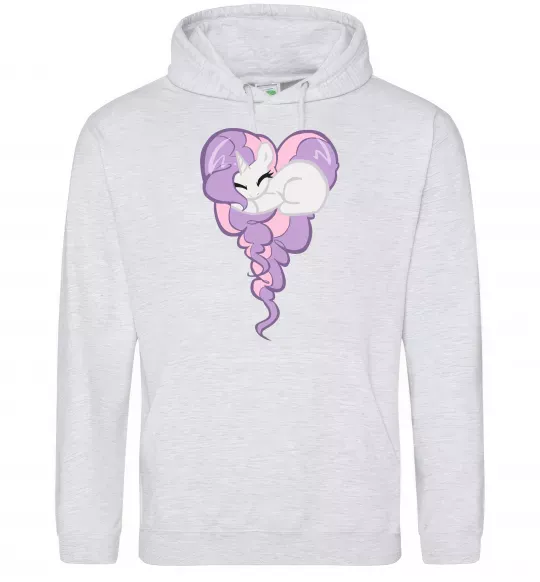 Чоловіча толстовка (худі) Pony dream heart Сірий меланж фото