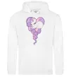 Женская толстовка (худи) Pony dream heart Белый фото