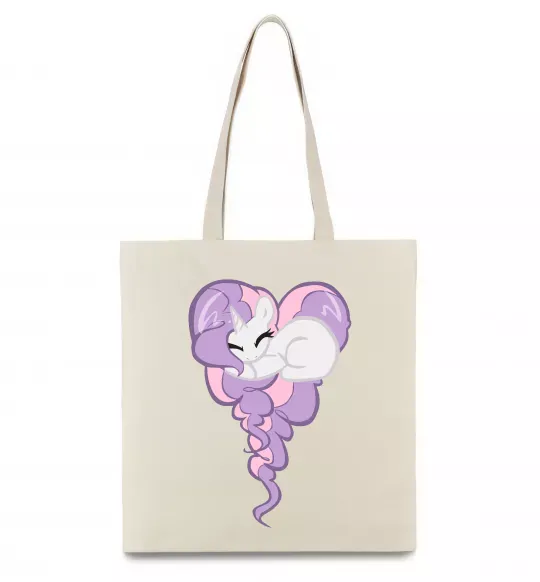 Эко-сумка Pony dream heart Бежевый фото