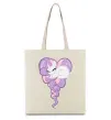 Эко-сумка Pony dream heart Бежевый фото