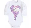 Дитячий бодік Pony dream heart Білий фото