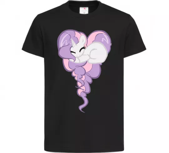 Детская футболка Pony dream heart Черный фото