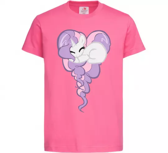 Детская футболка Pony dream heart Ярко-розовый фото