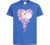 Детская футболка Pony dream heart Ярко-синий Детская футболка Pony dream heart Ярко-синий фото