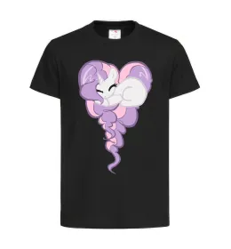 Детская футболка Pony dream heart Черный фото