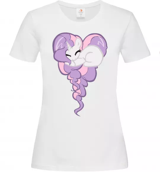 Женская футболка Pony dream heart Белый фото