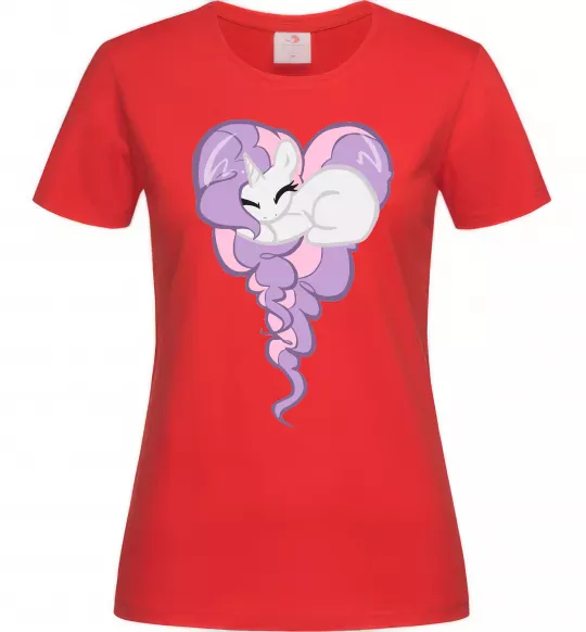 Женская футболка Pony dream heart Красный фото