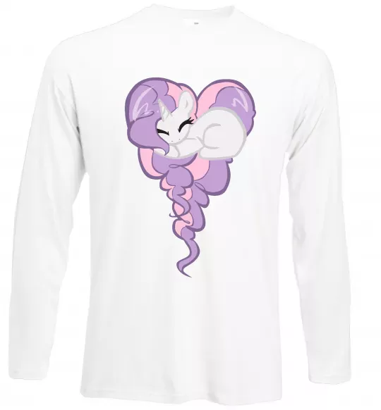 Лонгслив Pony dream heart Белый фото