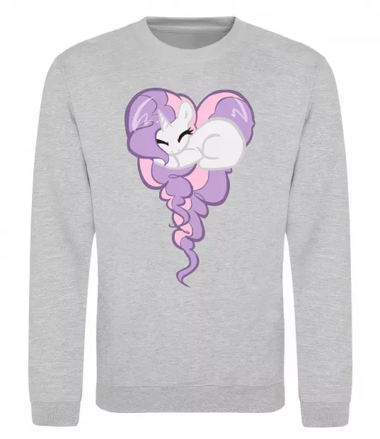 Свитшот Pony dream heart Серый меланж фото