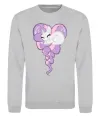 Свитшот Pony dream heart Серый меланж фото