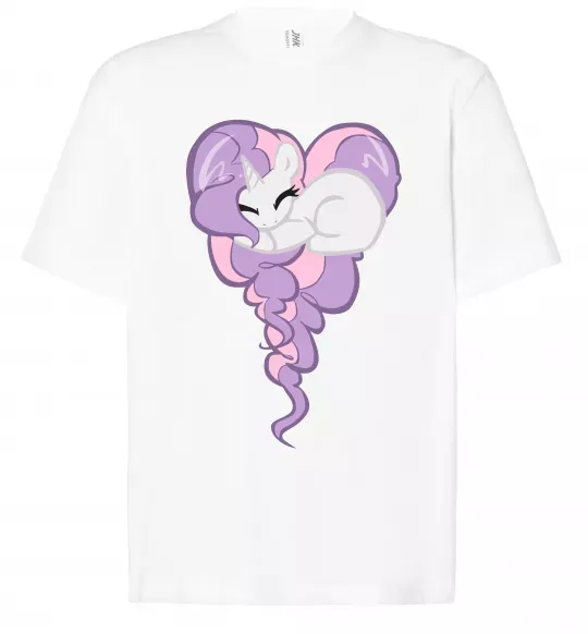 Футболка Оверсайз Pony dream heart Білий фото