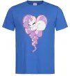 Чоловіча футболка Pony dream heart Яскраво-синій фото