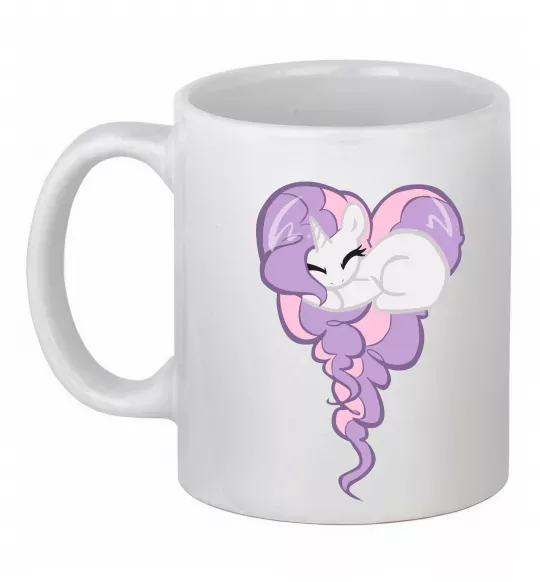 Чашка керамическая Pony dream heart Белый фото