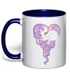 Чашка с цветной ручкой Pony dream heart Глубокий темно-синий фото