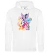 Жіноча толстовка (худі) Ponies Білий фото
