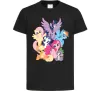 Дитяча футболка Ponies Чорний фото