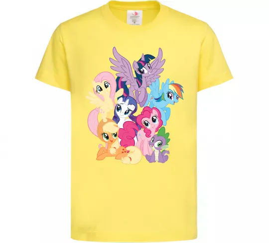 Дитяча футболка Ponies Лимонний фото