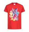 Дитяча футболка Ponies Червоний фото