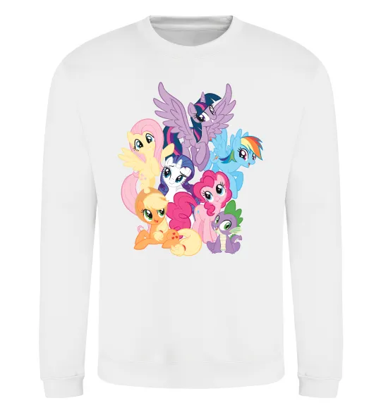 Світшот Ponies Білий фото