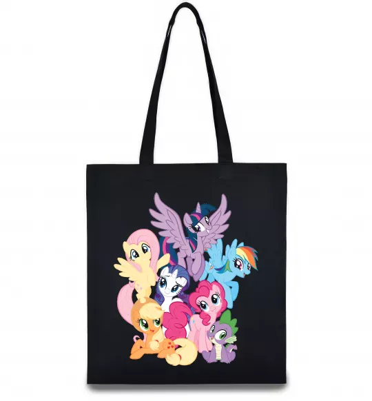 Эко-сумка Ponies Черный фото