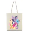 Эко-сумка Ponies Бежевый фото