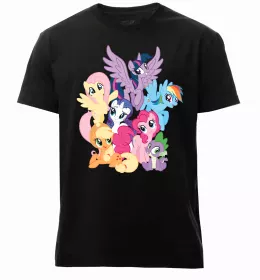 Мужская премиум футболка Раріті Флаттершай та Пінкі Пай Белый фото