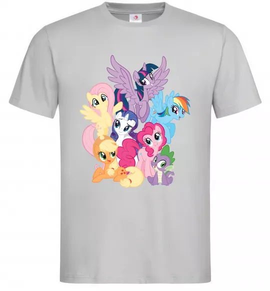 Мужская футболка Ponies Серый фото
