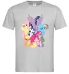 Мужская футболка Ponies Серый фото