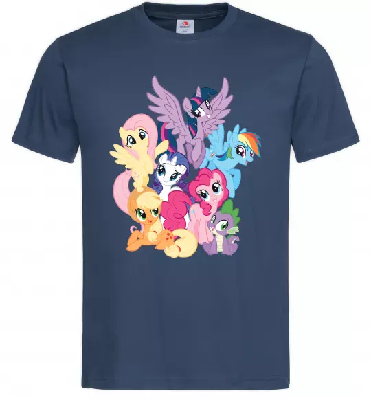 Мужская футболка Ponies Темно-синий фото