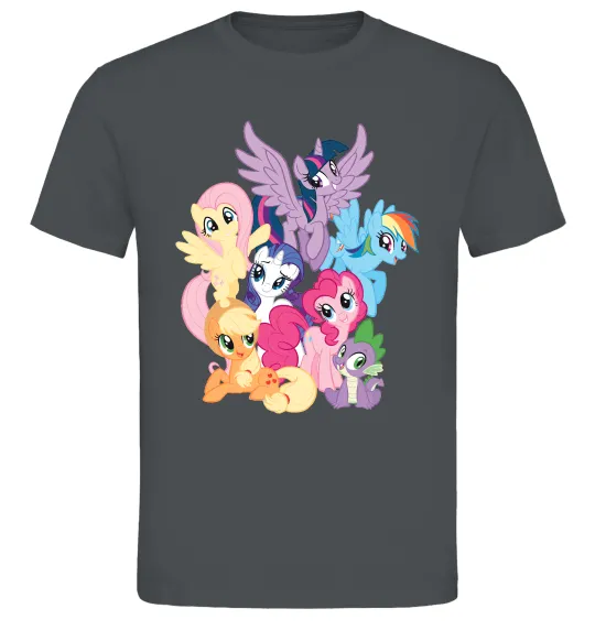 Мужская футболка Ponies Графит фото